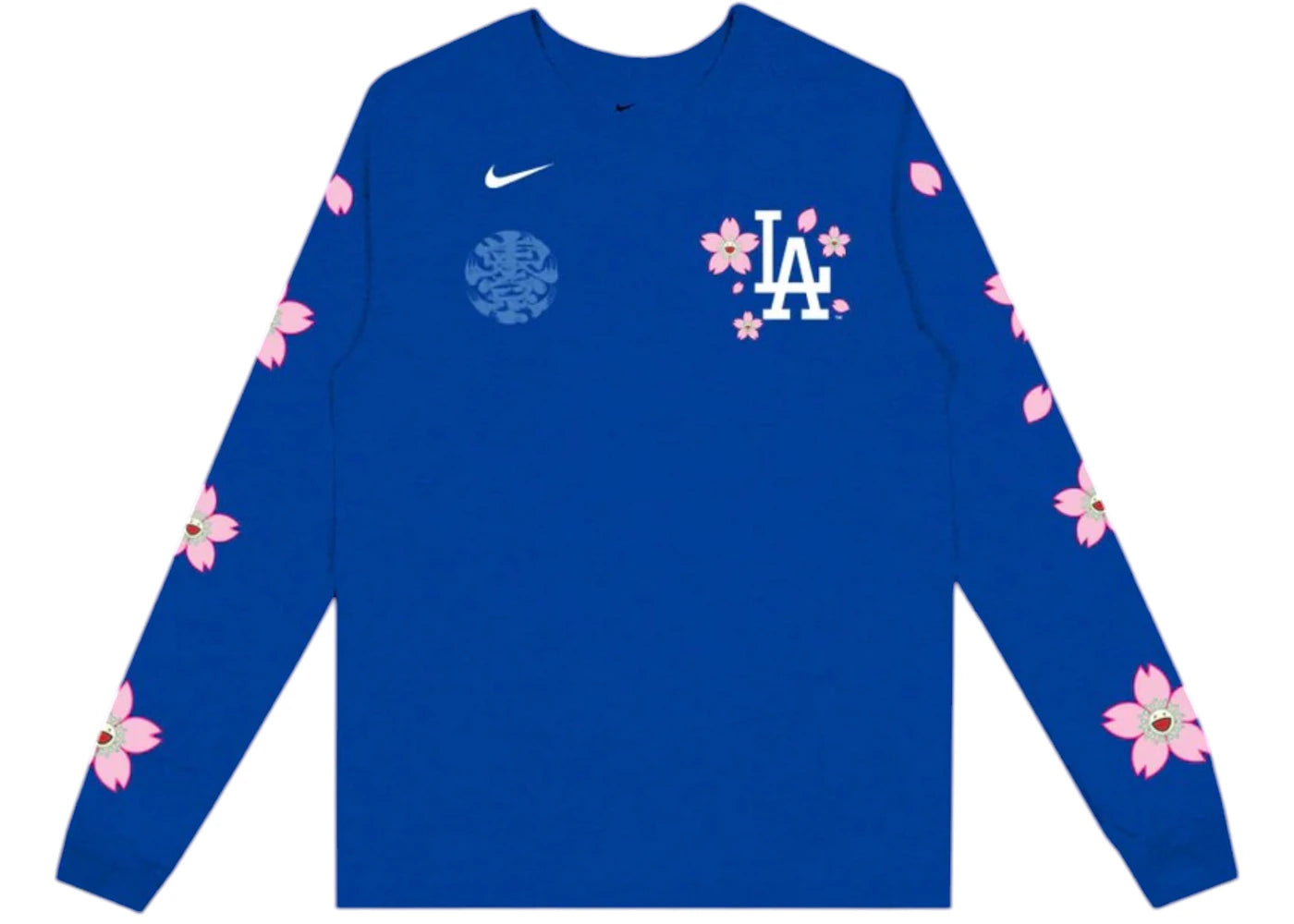 Nike x Takashi Murakami x MLB World Tour Tokyo Series 2025 Dodgers L/S Tee Blue - vue secondaire A