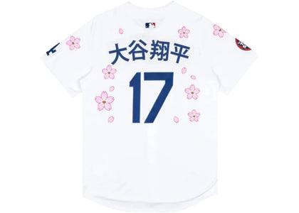 Nike x Takashi Murakami x MLB World Tour Tokyo Series 2025 Dodgers Ohtani Kanji Jersey White - authentic Nike apparel