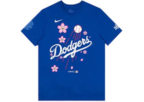 Nike x Takashi Murakami x MLB World Tour Tokyo Series 2025 Dodgers Script S/S Tee Blue
