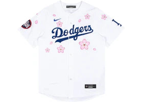 Nike x Takashi Murakami x MLB World Tour Tokyo Series 2025 Dodgers Tokyo Home Jersey White - vue 360