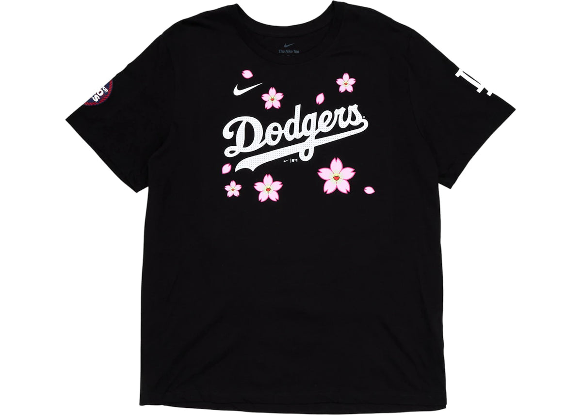 Nike x Takashi Murakami x MLB World Tour Tokyo Series 2025 Shohei Ohtani Dodgers S/S Tee Black - vue 360