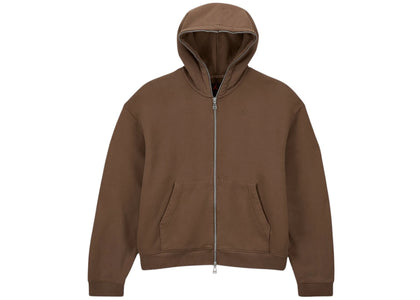 Jordan x Travis Scott Full-Zip Hoodie Brown - authentic Jordan apparel