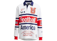 Nike x USMNT x V.A.A. L/S Rugby Top White/Challenge Red/Deep Royal Blue