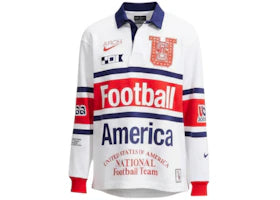 Nike x USMNT x V.A.A. L/S Rugby Top White/Challenge Red/Deep Royal Blue