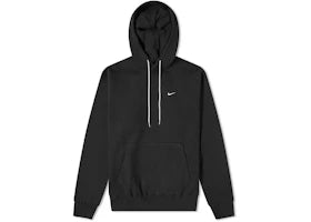 NikeLab Solo Swoosh Fleece Hoodie Black - vue 360