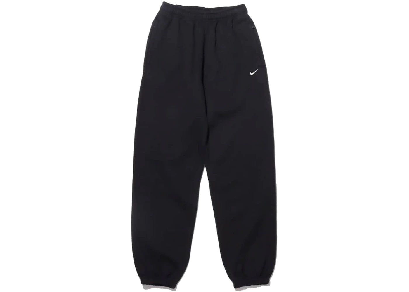 NikeLab Women's Solo Swoosh Fleece Sweatpants (Asia Sizing) Black - vue secondaire A
