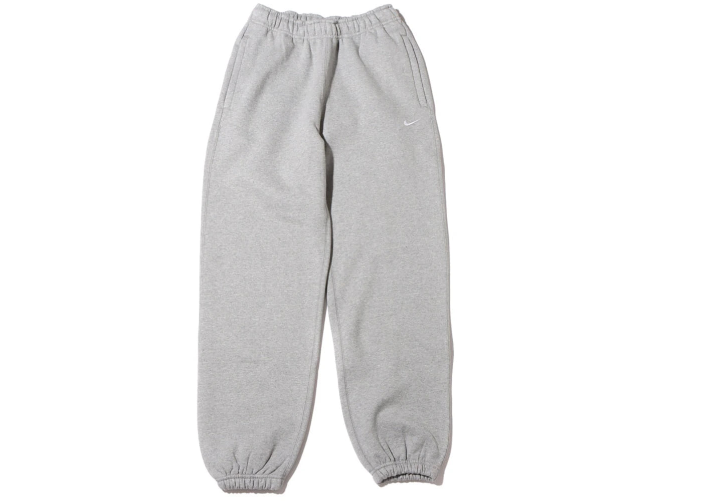 NikeLab Women's Solo Swoosh Fleece Sweatpants (Asia Sizing) Dark Gray Heather - vue secondaire A