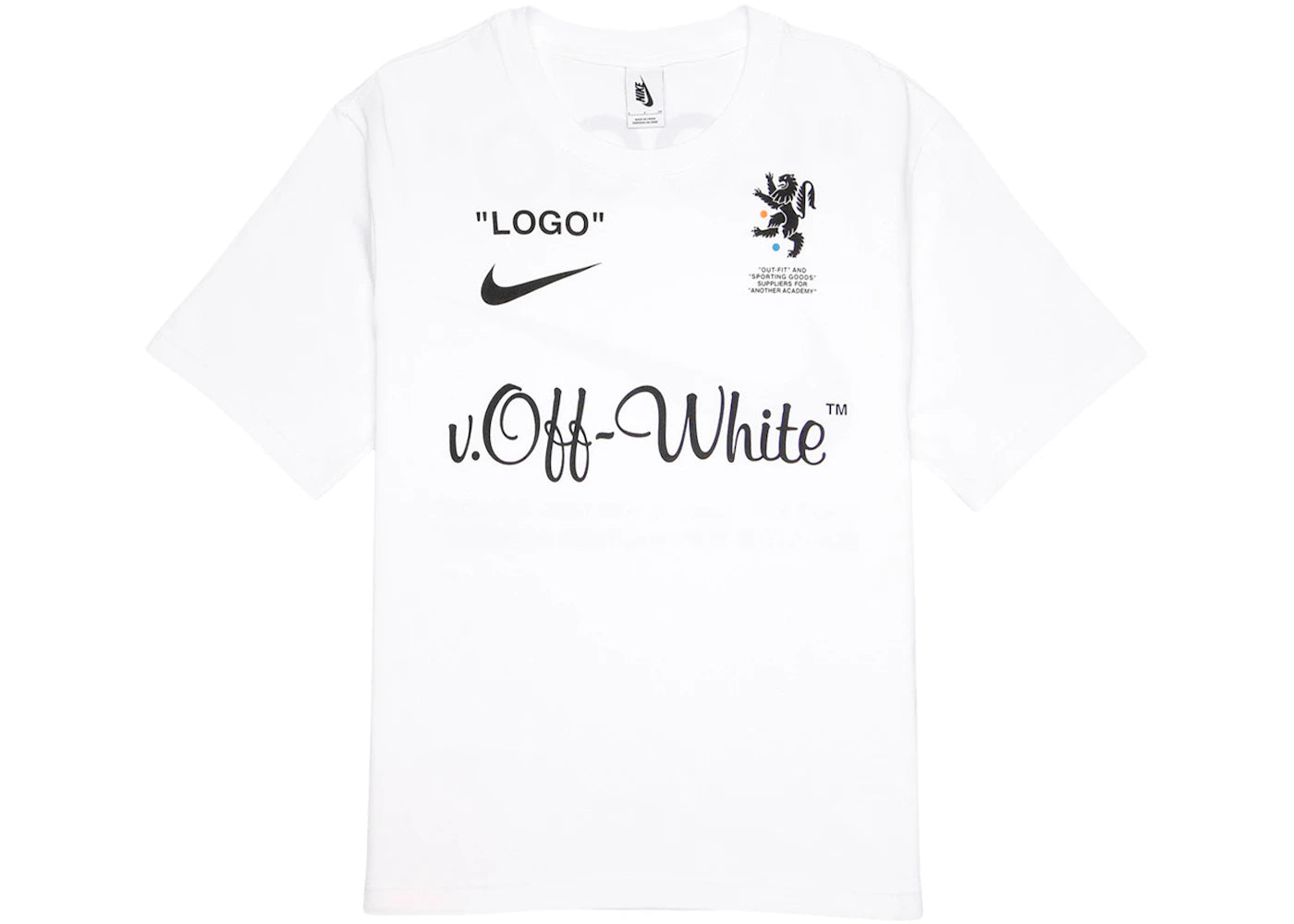 Nikelab x OFF-WHITE Mercurial NRG X Tee White - vue secondaire A