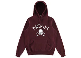 Noah Jolly Roger Hoodie Burgundy Heather - vue 360
