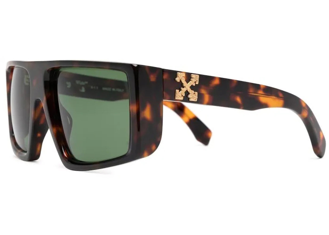 OFF-WHITE Alps Oversize Sunglasses Tortoiseshell (OERI004Y21PLA0016055) - vue secondaire A