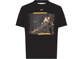 OFF-WHITE Arrow Caravaggio St. Fran Skate Slim Tee Black/Yellow/Multi