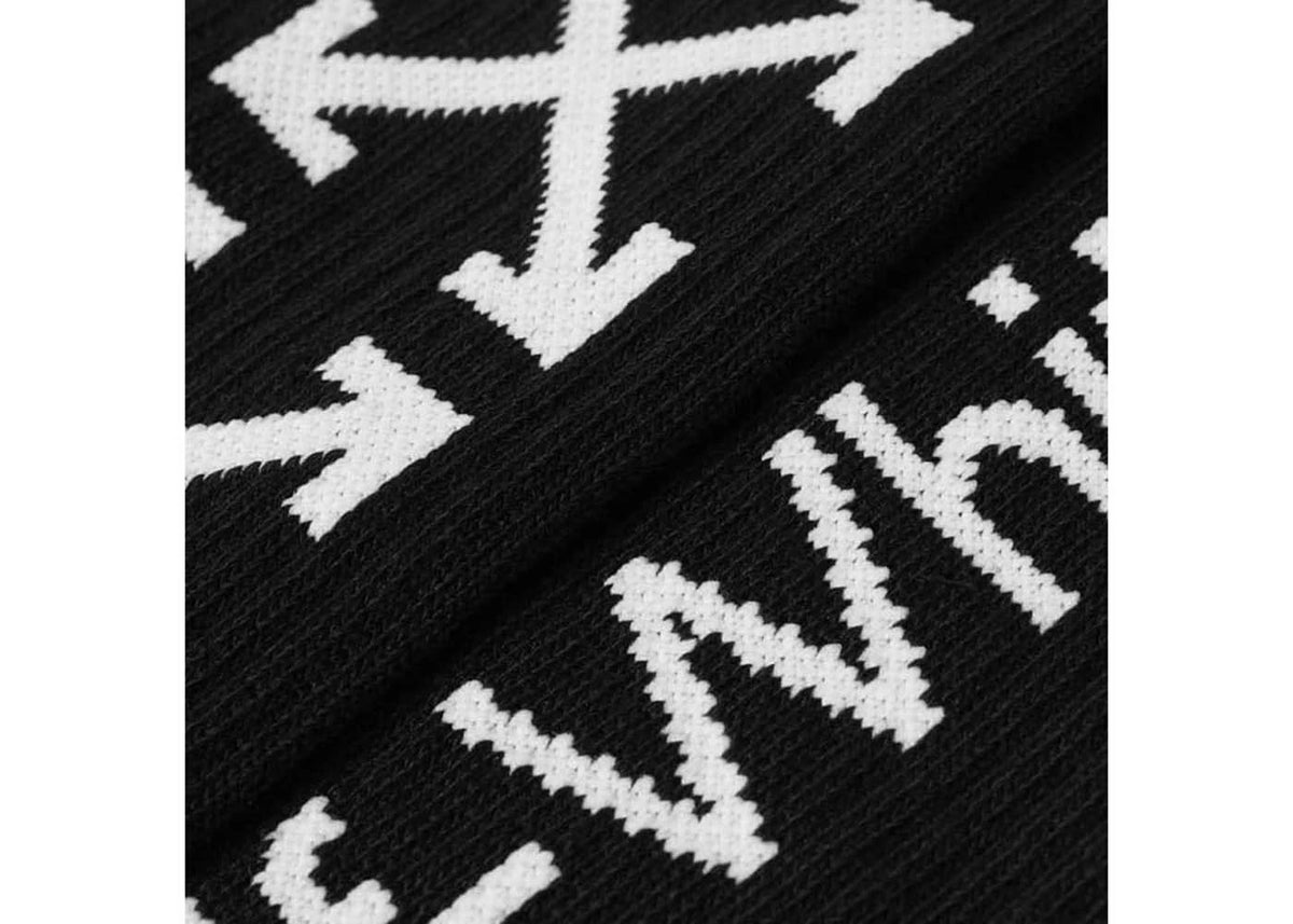 OFF-WHITE Arrow Mid Length Socks Black - vue secondaire B