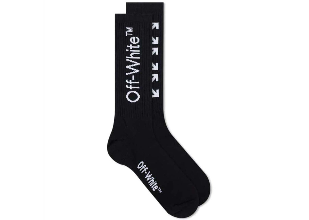 OFF-WHITE Arrow Mid Length Socks Black - vue secondaire A