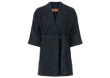 OFF-WHITE Arrow Pattern Dark Irish Aubergine Bathrobe Green - authentic OFF-WHITE product