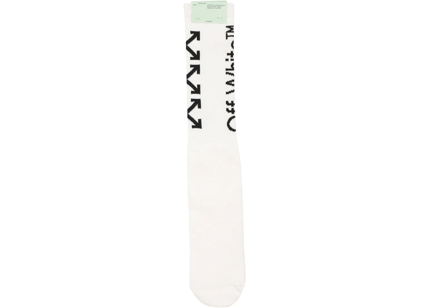 OFF-WHITE Arrow Socks (SS19) White/Black - vue secondaire B