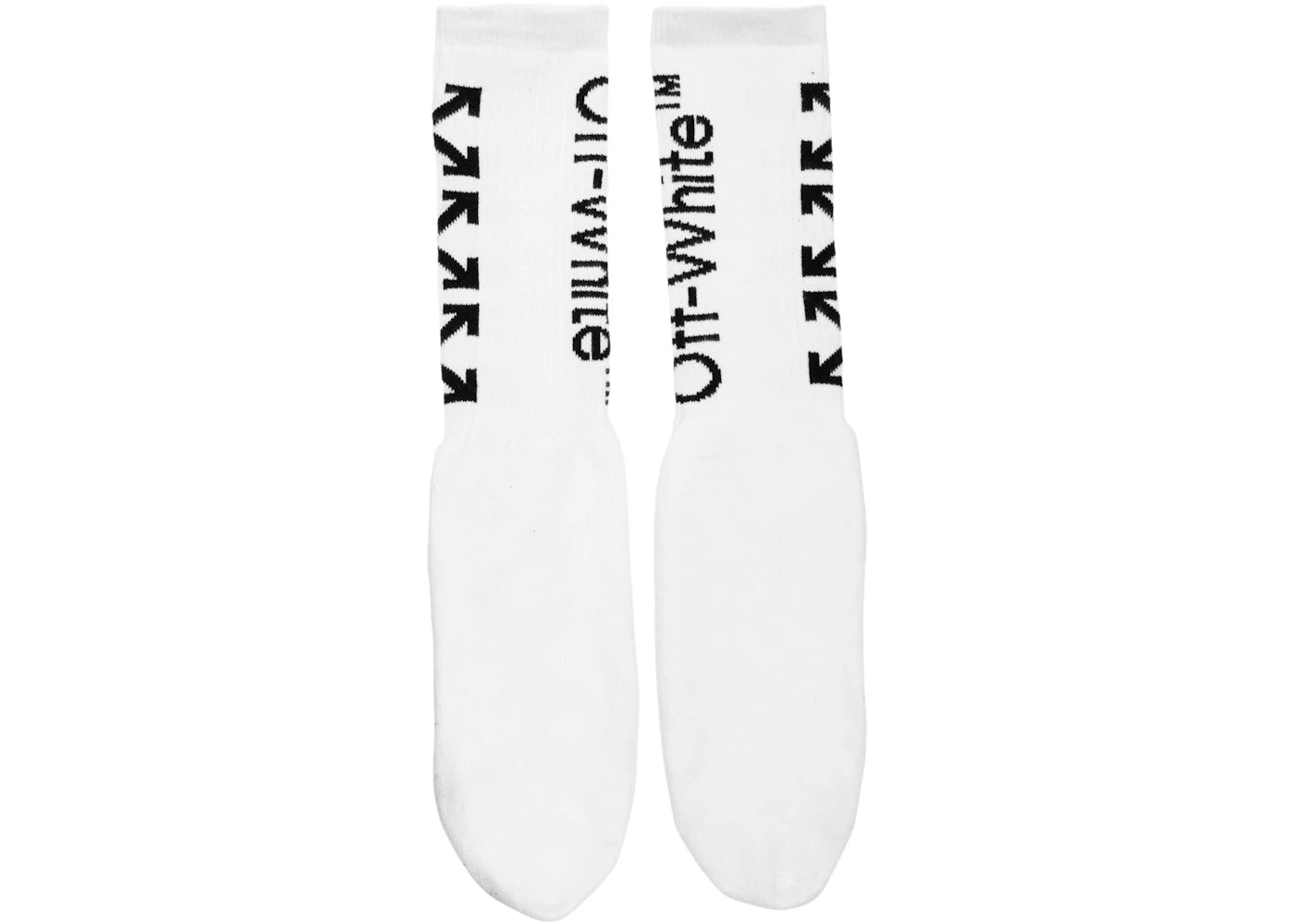 OFF-WHITE Arrow Socks (SS19) White/Black - vue secondaire A
