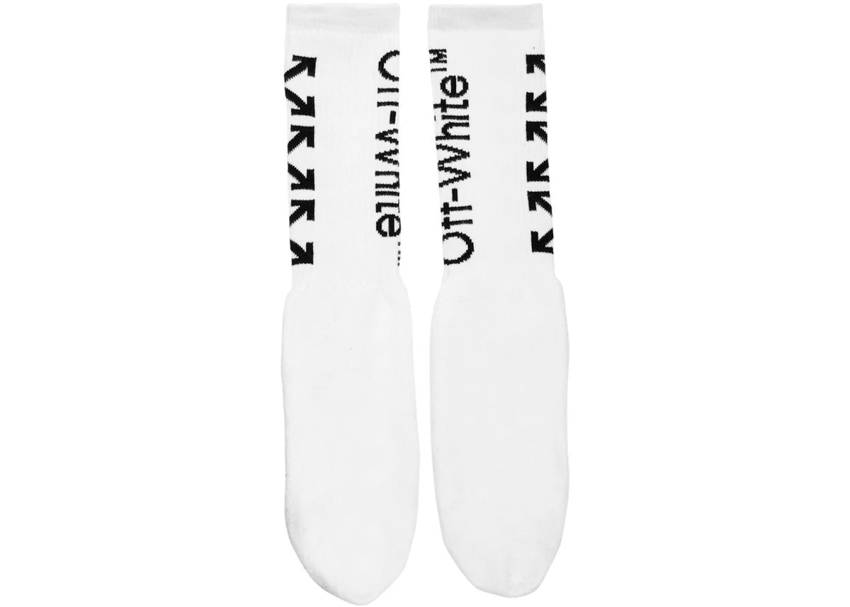 OFF-WHITE Arrow Socks (SS19) White/Black - vue 360