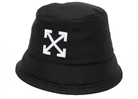 OFF-WHITE Arrows Recycled Bucket Hat Black - vue 360