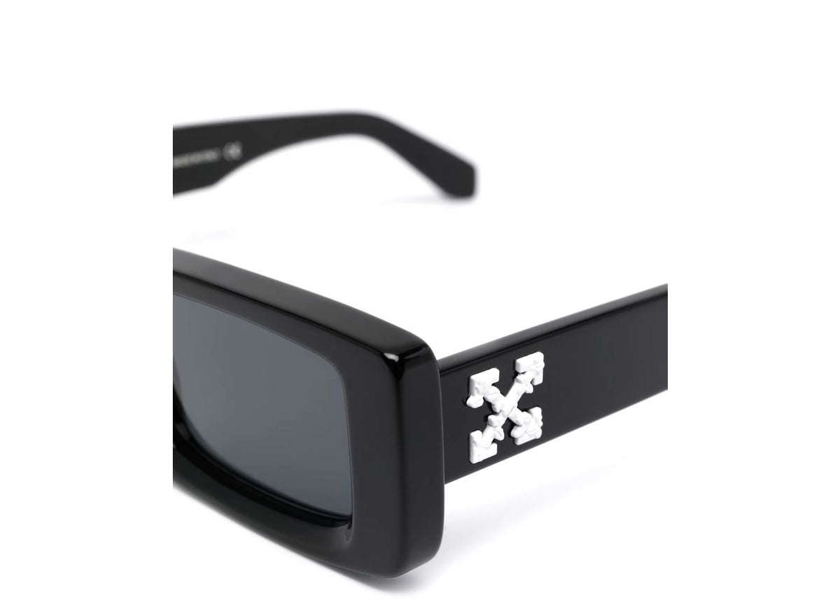 OFF-WHITE Arthur Square Frame Sunglasses Black/White (OERI016Y21PLA0011007) - vue secondaire B