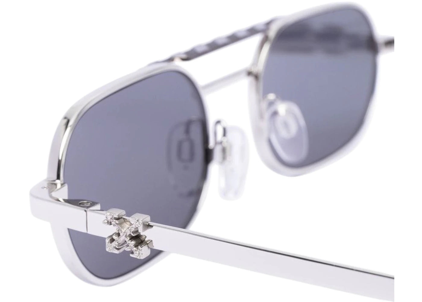 OFF-WHITE Baltimore Sunglasses Silver/Dark Grey (OERI072S23MET0017207) - vue secondaire B