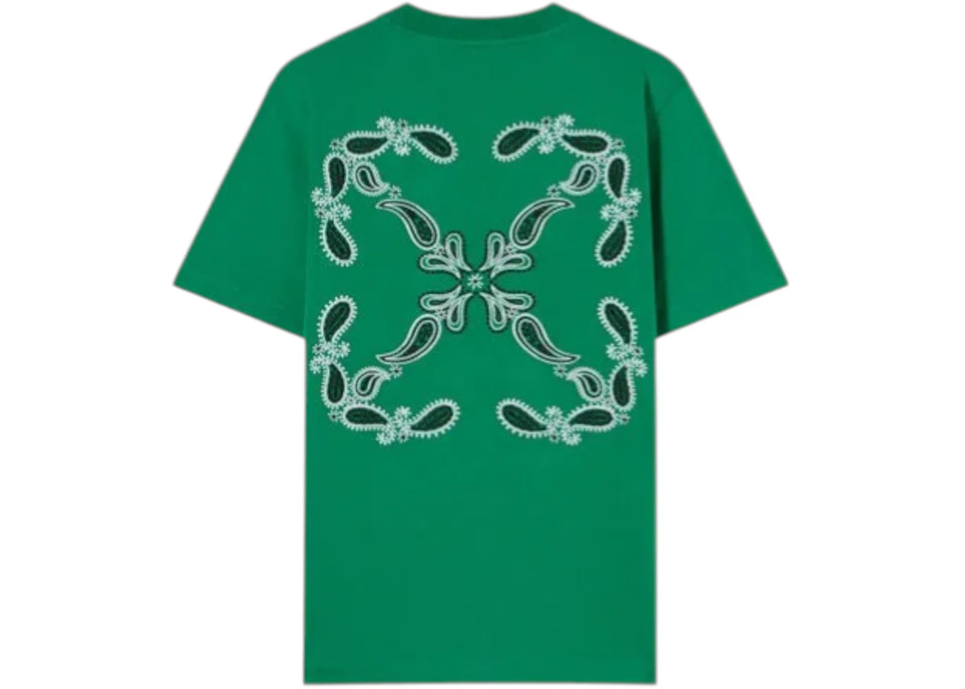 OFF-WHITE Bandana Arr Slim S/S Tee College Green White - vue secondaire A