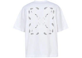 OFF-WHITE Bandana Arrow Skate Short Sleeve T-shirt White