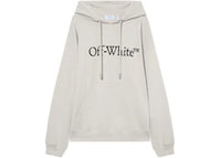 OFF-WHITE Big Bookish Skate Hoodie Light Stone-Black