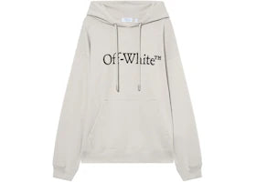 OFF-WHITE Big Bookish Skate Hoodie Light Stone-Black