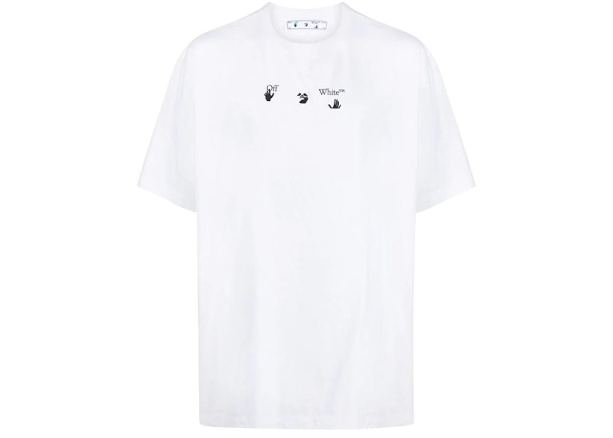 OFF-WHITE Blue Marker S/S Over Tee White/Blue - vue secondaire A
