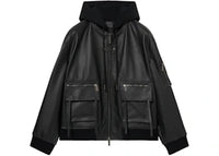 OFF-WHITE Book Fleece Bomber Hoodie Black