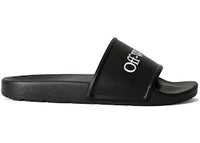 OFF-WHITE Bookish Logo Slide Black White