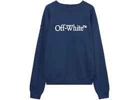 OFF-WHITE Bookish Skate Sweatshirt Dark Blue-White