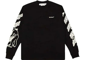OFF-WHITE Bricks Skate L/S T-Shirt Black/White - vue 360