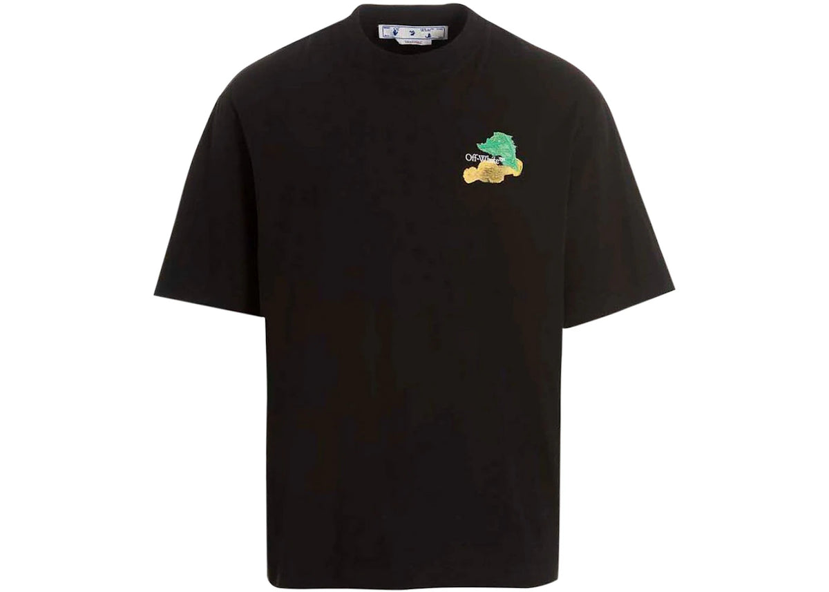 OFF-WHITE Brush Arrows Over Skate S/S Tee Black/Multi - vue 360