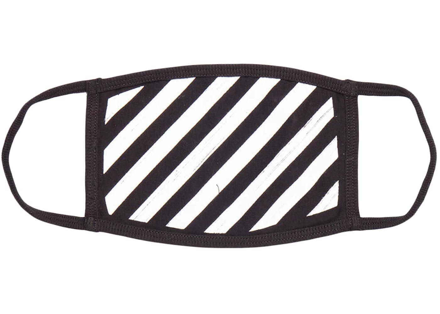 OFF-WHITE Brushed Diag Face Mask Black/White - vue 360