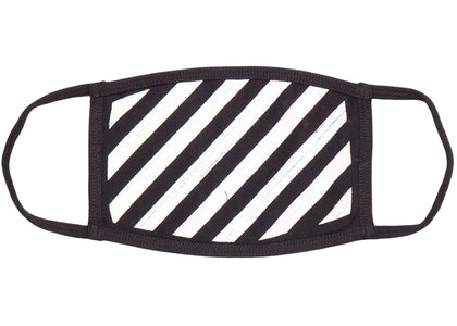 OFF-WHITE Brushed Diag Face Mask Black/White - authentic OFF-WHITE product