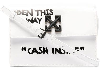 OFF-WHITE "CASH INSIDE" SS22 Jitney Bag White/Black - authentic OFF-WHITE product