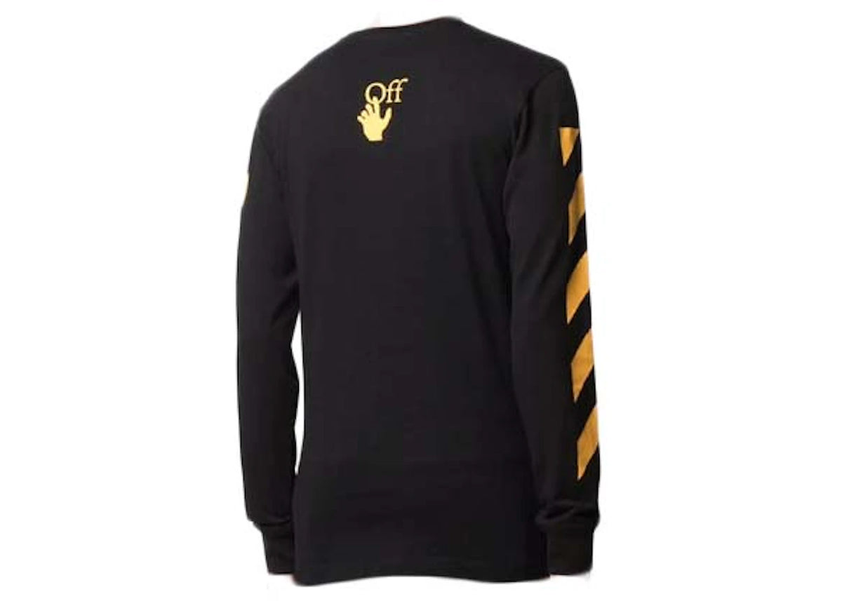 OFF-WHITE Carav Painting L/S Tee Black - vue secondaire A