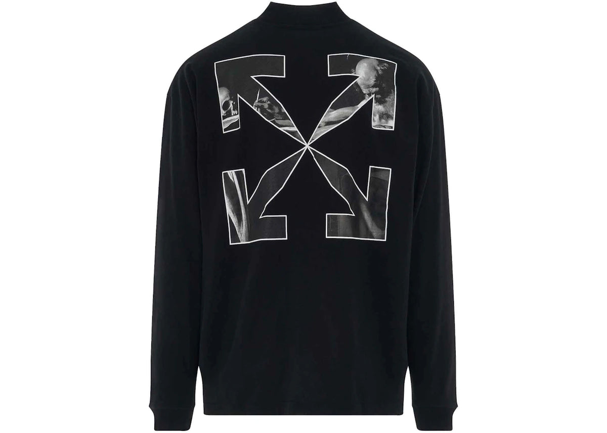 OFF-WHITE Caravag Arrow Over Mockneck Black/White - vue secondaire B