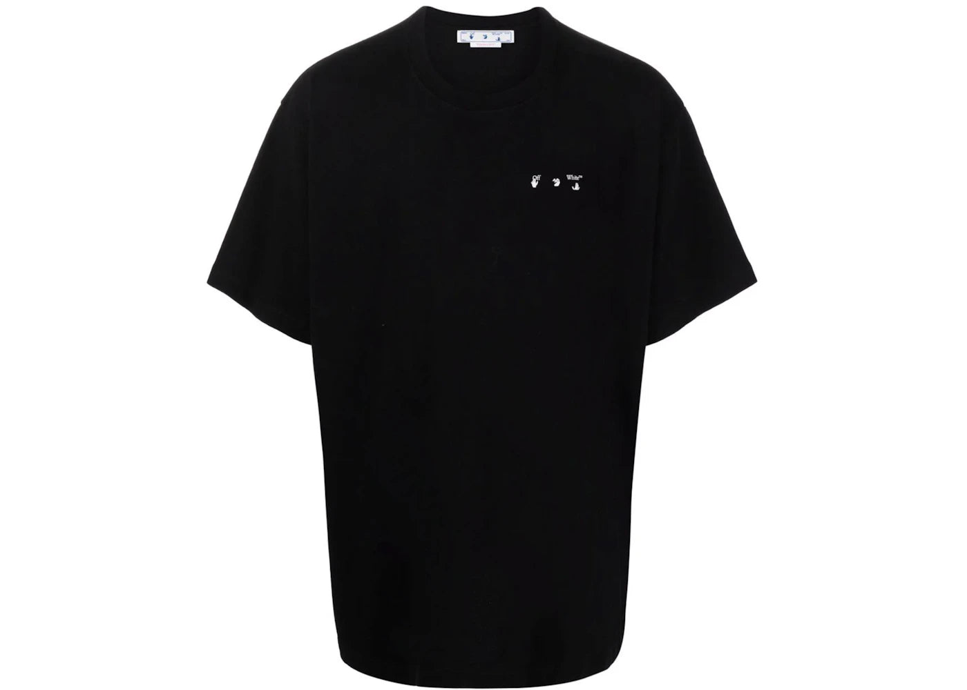 OFF-WHITE Caravaggio Back Print Oversized T-Shirt Black - vue 360