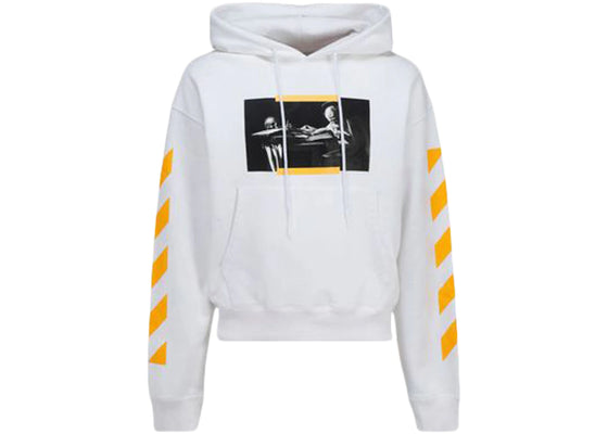 OFF-WHITE Caravaggio Saint Jerome Writing Print Hoodie White/Yellow/Black sneakers - authentic OFF-WHITE shoes
