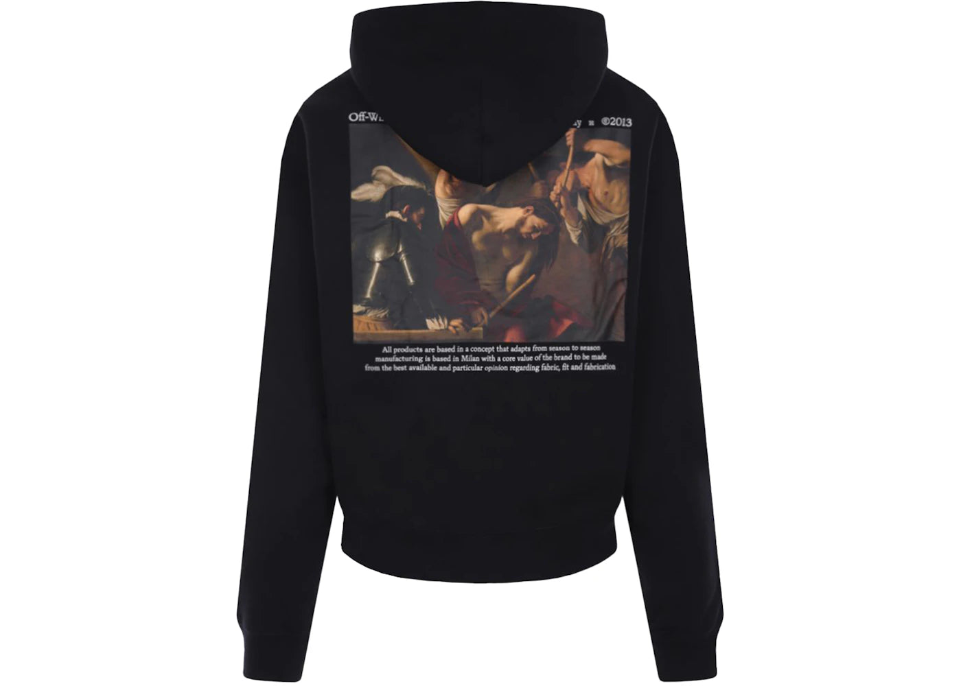 OFF-WHITE Caravaggio The Crowning With Thorns Hoodie Black/Multi - vue secondaire B