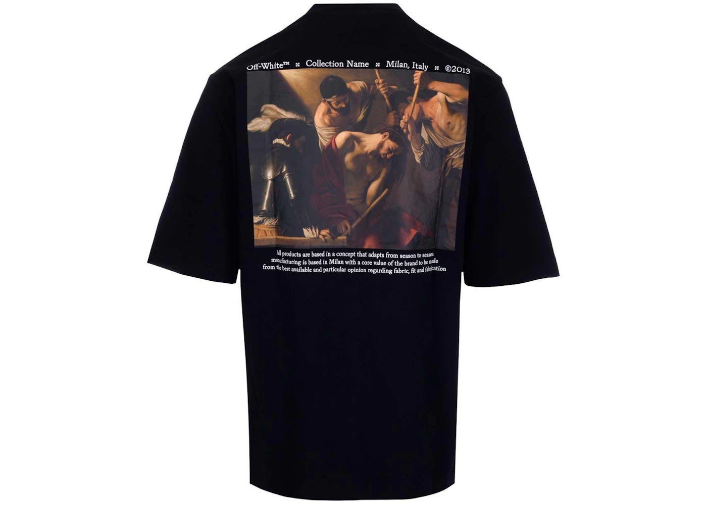 OFF-WHITE Caravaggio The Crowning With Thorns T-Shirt Black/Multi - vue secondaire B