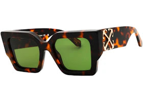 OFF-WHITE Catalina Sunglasses Havana Green (OERI128C99PLA0016055) - vue 360