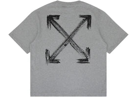 OFF-WHITE Chalk Arrow Skate Fit Tee Heather Grey