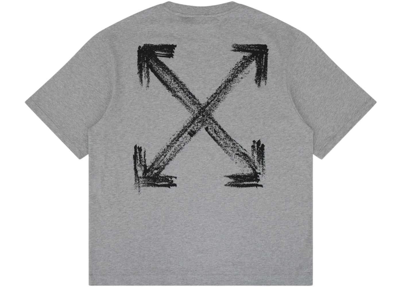 OFF-WHITE Chalk Arrow Skate Fit Tee Heather Grey - vue secondaire A