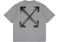 OFF-WHITE Chalk Arrow Skate Fit Tee Heather Grey