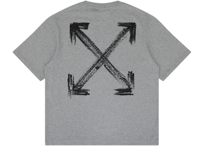 OFF-WHITE Chalk Arrow Skate Fit Tee Heather Grey - product view 2