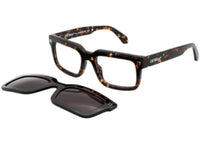 OFF-WHITE Clip On Eyeglasses Havana Dark Grey Polarized (OERI130S24PLA0016007-FR)