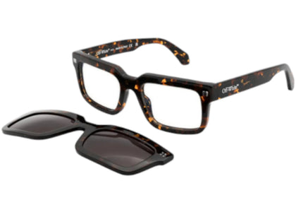 OFF-WHITE Clip On Eyeglasses Havana Dark Grey Polarized (OERI130S24PLA0016007-FR) - authentic OFF-WHITE product